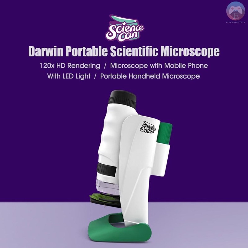 KÍNH HIỂN VI BỎ TÚI mini cho bé khám phá khoa học kính hiển vi cầm tay đồ chơi thông minh steam chính hãng sciencecan