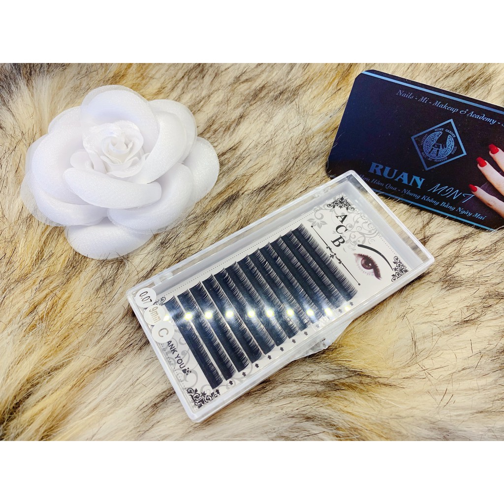 Mi khay ACB độ cong C - Chuyên Mi - chất mi silk Hàn, mềm dễ bắt keo, dùng để nối volume, classic - 