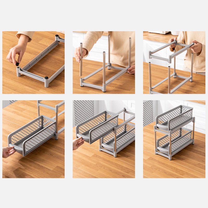 Giá Đỡ Đồ Dùng Có Ngăn Kéo Để Dưới Bồn Rửa Tiện Dụng Cho Gia Đình / Phòng Ngủ