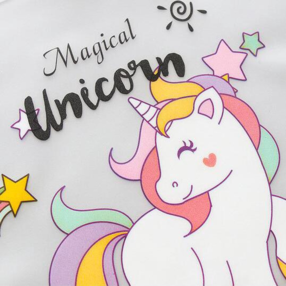 Túi Đựng Bút Trong Suốt In Hình Ngựa Một Sừng Dễ Thương