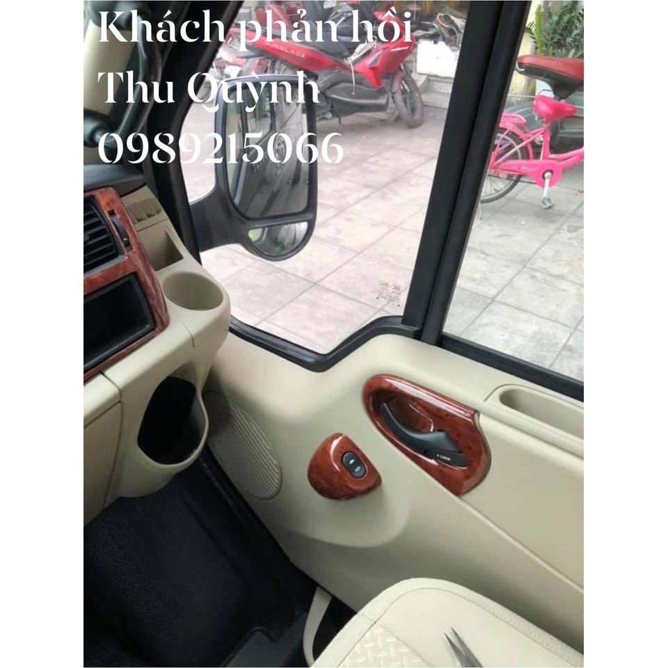 Ốp Taplo Vân Gỗ Ford Transit hàng cao cấp nhựa dẻo Phụ kiện đồ chơi ô tô Transit Phạm Văn auto