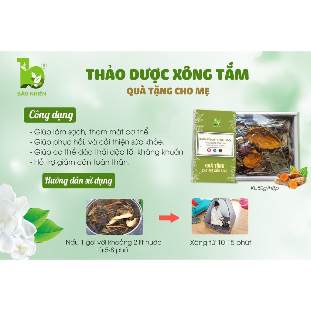 Lá Xông Tắm Bảo Nhiên - Cho Mẹ Sau Sinh