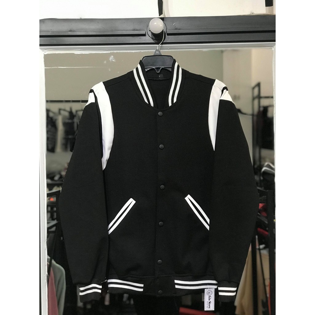 Áo bomber nỉ TEDDY bóng chày unisex (gin store)