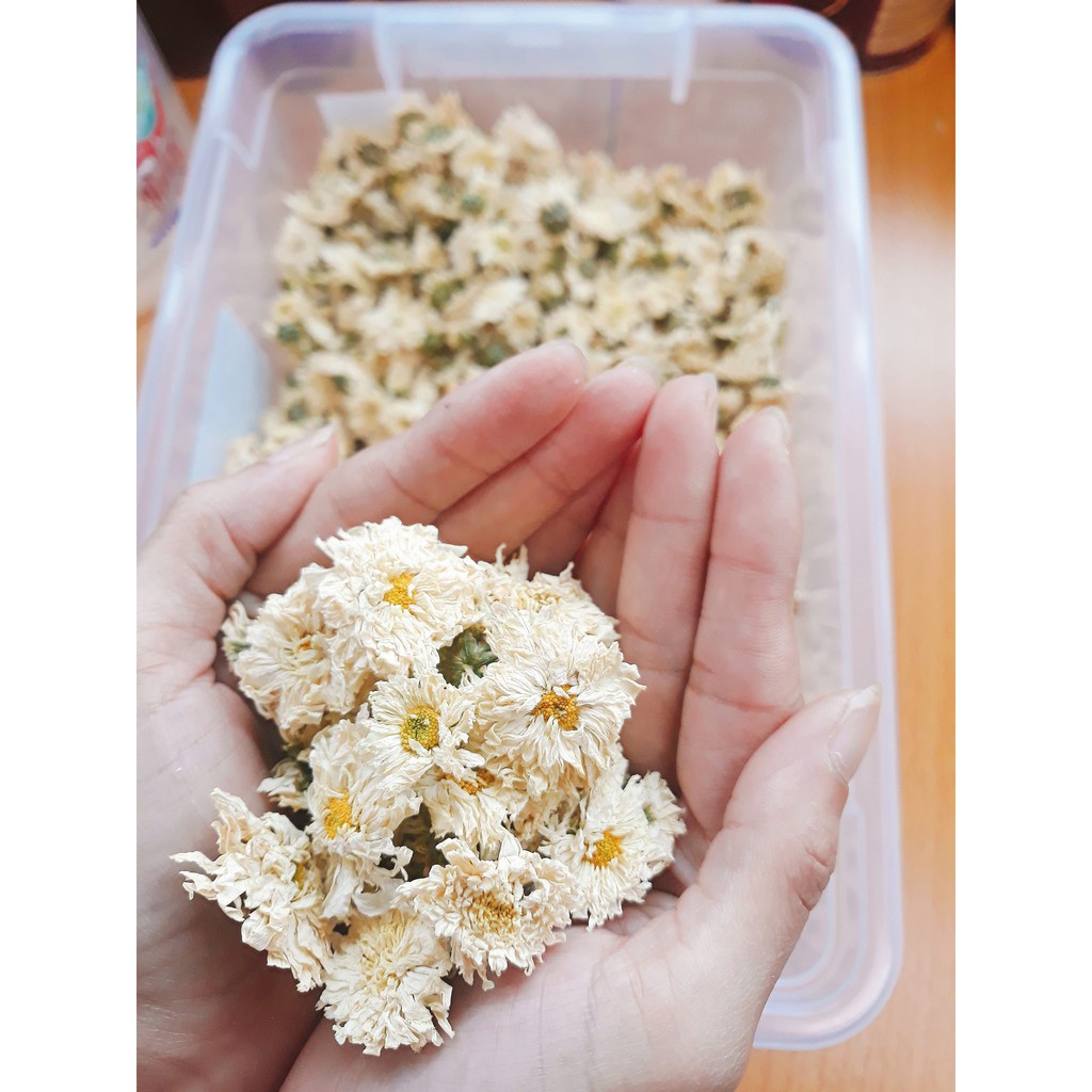 Trà hoa cúc trắng 100 gram (ảnh thật + video)