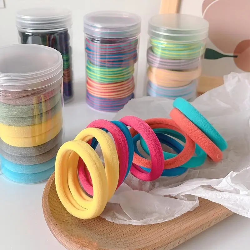 Dây Buộc Tóc Co Giãn Nhiều Màu Sắc Thời Trang Phong Cách Hàn Quốc Cho Nữ