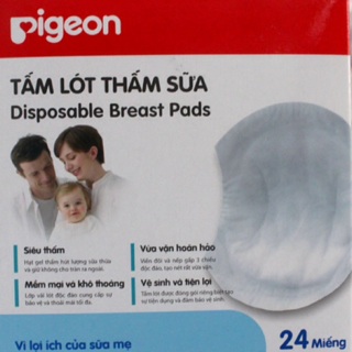 Tấm lót thấm sữa Pigeon cho mẹ hộp 24 miếng