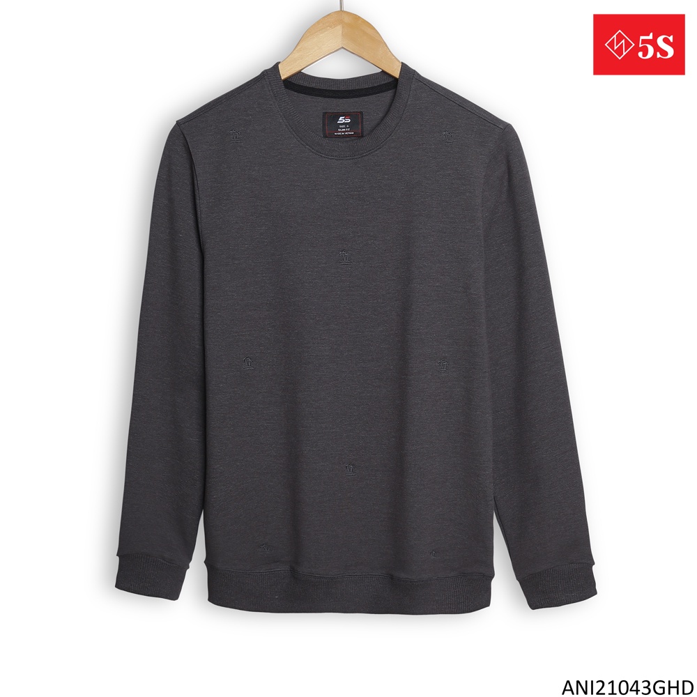 Áo Nỉ Nam Dài Tay Cổ Tròn 5S (5 Màu), Chất Cotton USA, Mềm Mịn, Co Giãn Tốt, Siêu Bền Màu (ANI21007) | BigBuy360 - bigbuy360.vn