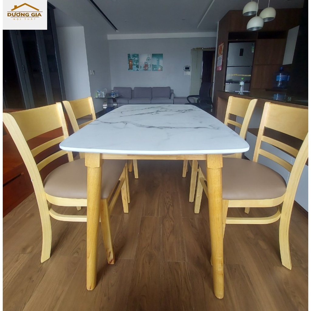 Bộ bàn ăn giả đá cho gia đình - FREESHIP HCM