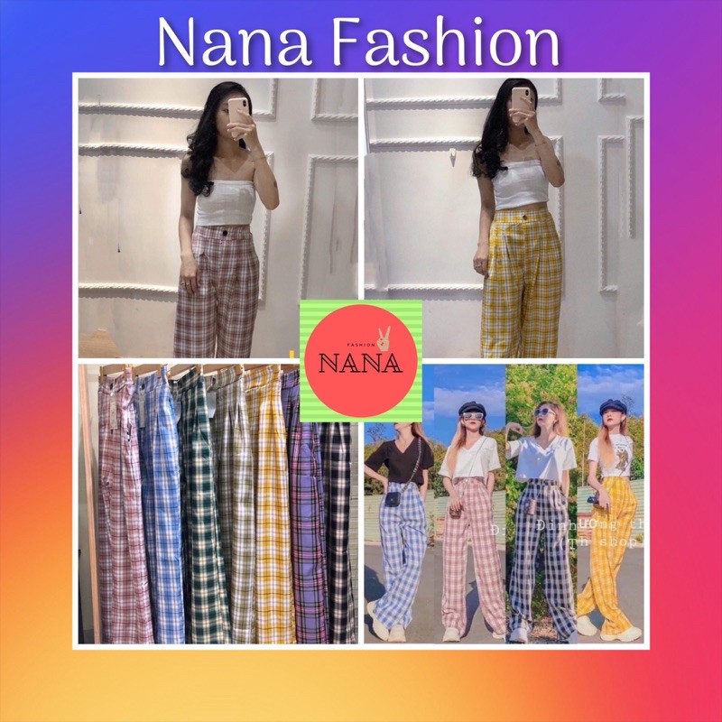 Quần Kẻ Siêu Hot Hack Chân Chất Mịn Đẹp Nana Fashion Có Ảnh Thật + Video
