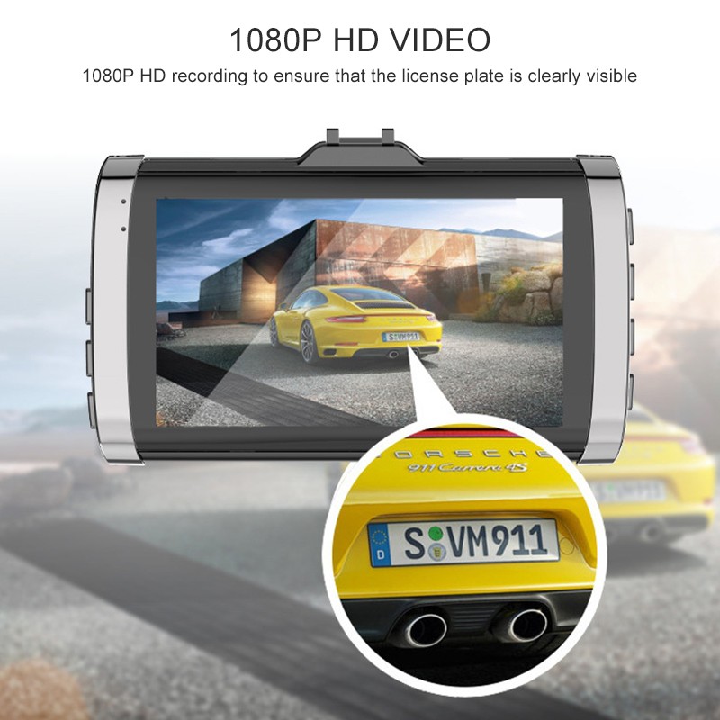 3 Inch Dual Lens Driving Recorder Starlight Night Vision Driving Recorder | WebRaoVat - webraovat.net.vn