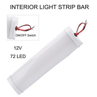 Thanh đèn trần bên trong xe hơi 12V 10W 72 LED tiện lợi