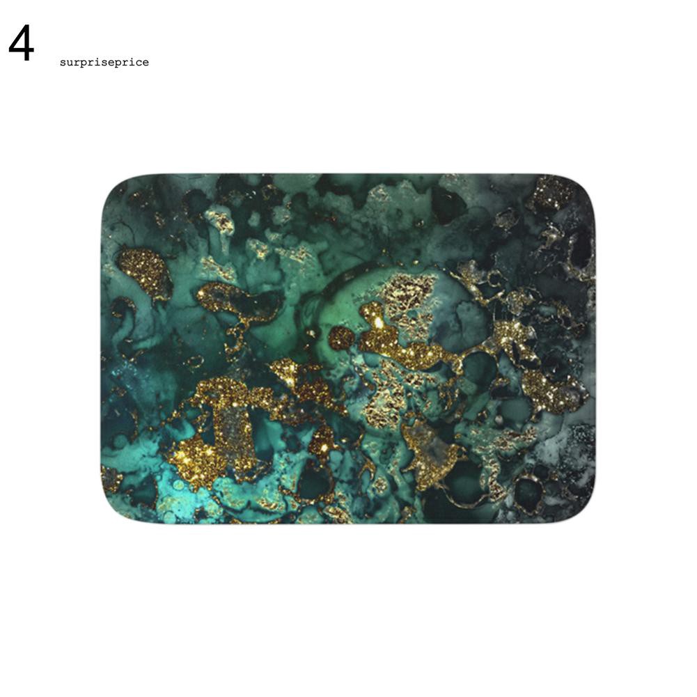 Thảm chùi chân chống trượt họa tiết đá cẩm thạch 40x60cm