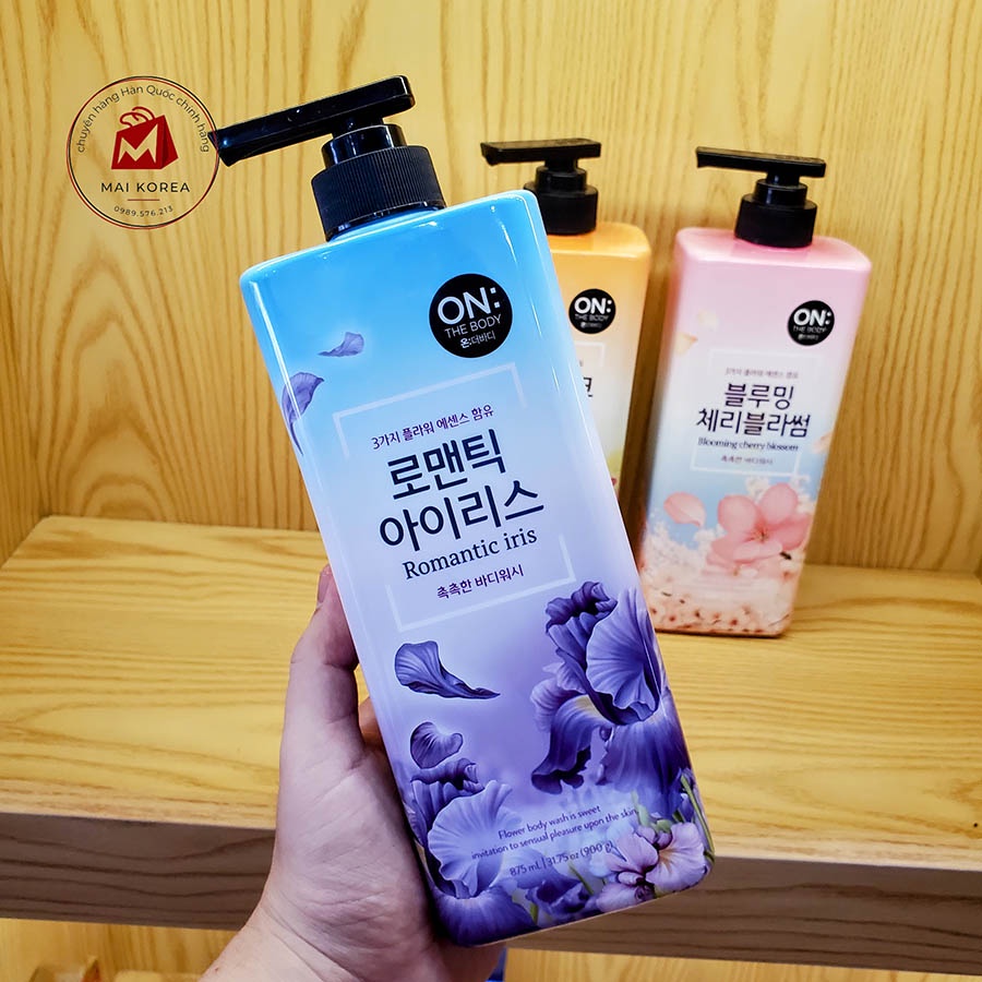 Sữa tắm On The Body Hàn Quốc hương nước hoa 900ml
