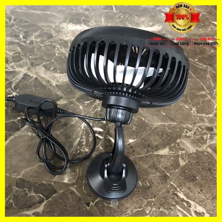 Quạt đơn mini R-8039 dùng trên bàn làm việc hoặc gắn trên taplo và kính xe ô tô công suất 6W ây nguồn USB