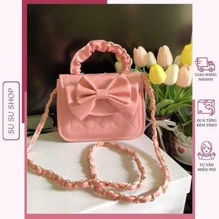Túi Xách Nữ Nhỏ Nhắn Đính Nơ Bánh Bèo SUSU SHOP B03