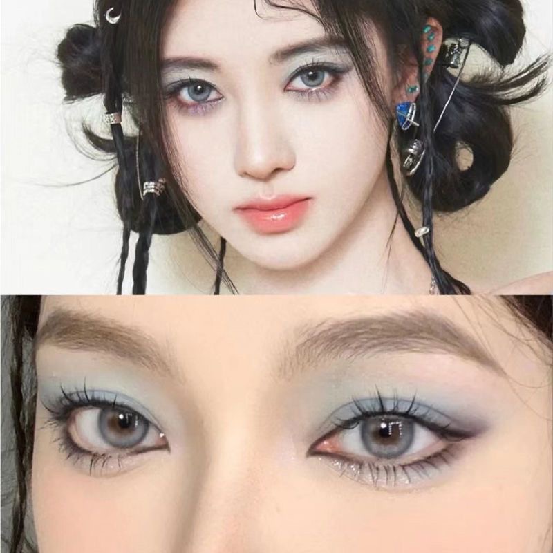 Bảng Phấn Mắt ROTO Chất Acrylic Lì Lấp Lánh Trang Điểm Mắt Khói Tông Nude Sắc Tố Đen