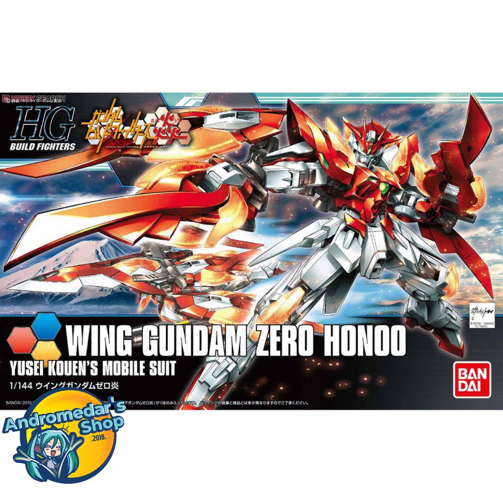 [Bandai] Mô hình lắp ráp Gundam HGBF 033 Wing Gundam Zero Honoo