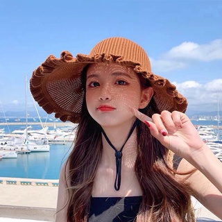 Mũ vành hở đầu có nơ