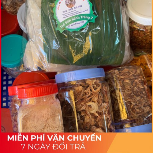 [Mã 77FMCGSALE1 giảm 10% đơn 250K] ( 3 món)0.5kg rìa phơi sương + 100gr muối nhuyễn + 100gr hành phi thơm ngon