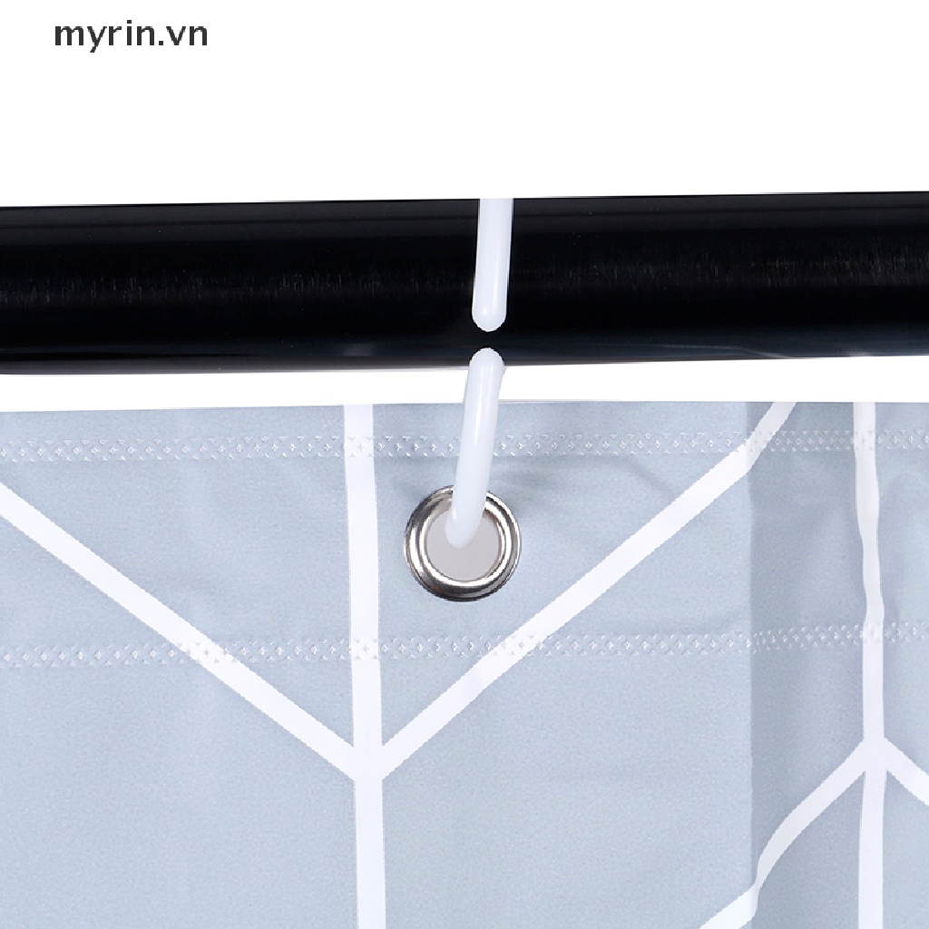 Rèm Che Bồn Tắm Chống Ẩm Mốc Họa Tiết Hình Học