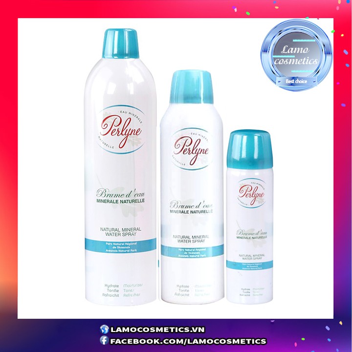 Xịt Khoáng Perlyne Cho Da Dầu Pháp – Natural Mineral Water Spray
