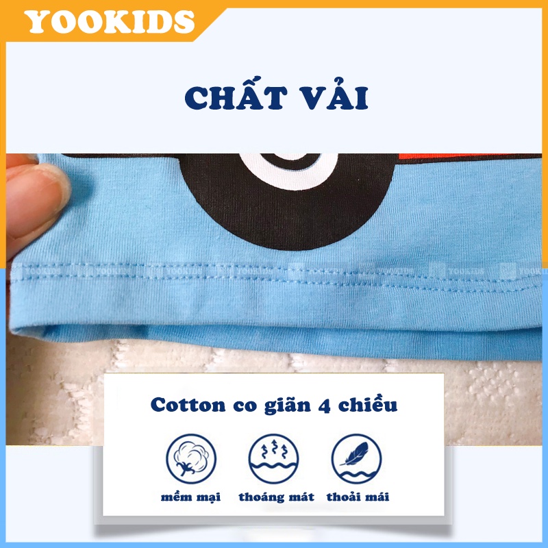 Áo ba lỗ bé trai YOOKIDS chất cotton co giãn 4 chiều &amp; thấm hút mồ hôi tốt _ Áo ba lỗ cho bé trai 12345 tuổi