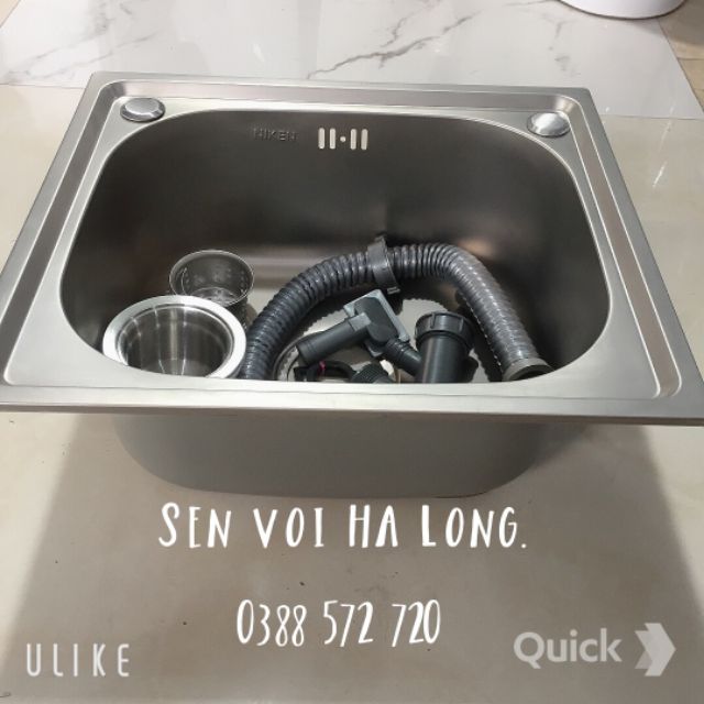 CHẬU RỬA BÁT 1 HỐ ( XẢ KHO) INOX 304