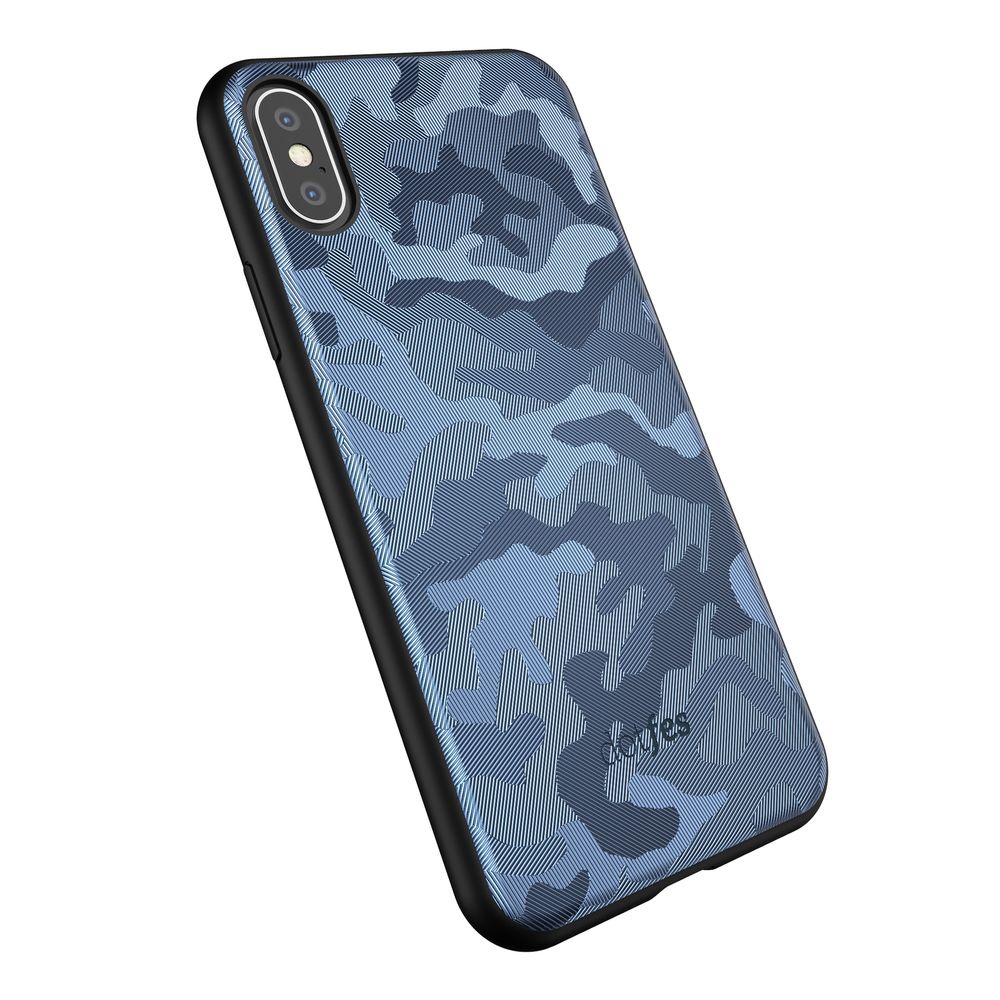 iPhone XS Max Case Dotfes Ultra Slim Fit Camouflage Pattern Case Liquid Silicone Gel Cover with Full Body Protection Anti-Scratch Shockproof Case Non-Slip Wireless Charging Protection Case Cover Compatible with iPhone XS Max XR 8 Plus 7 Plus 8