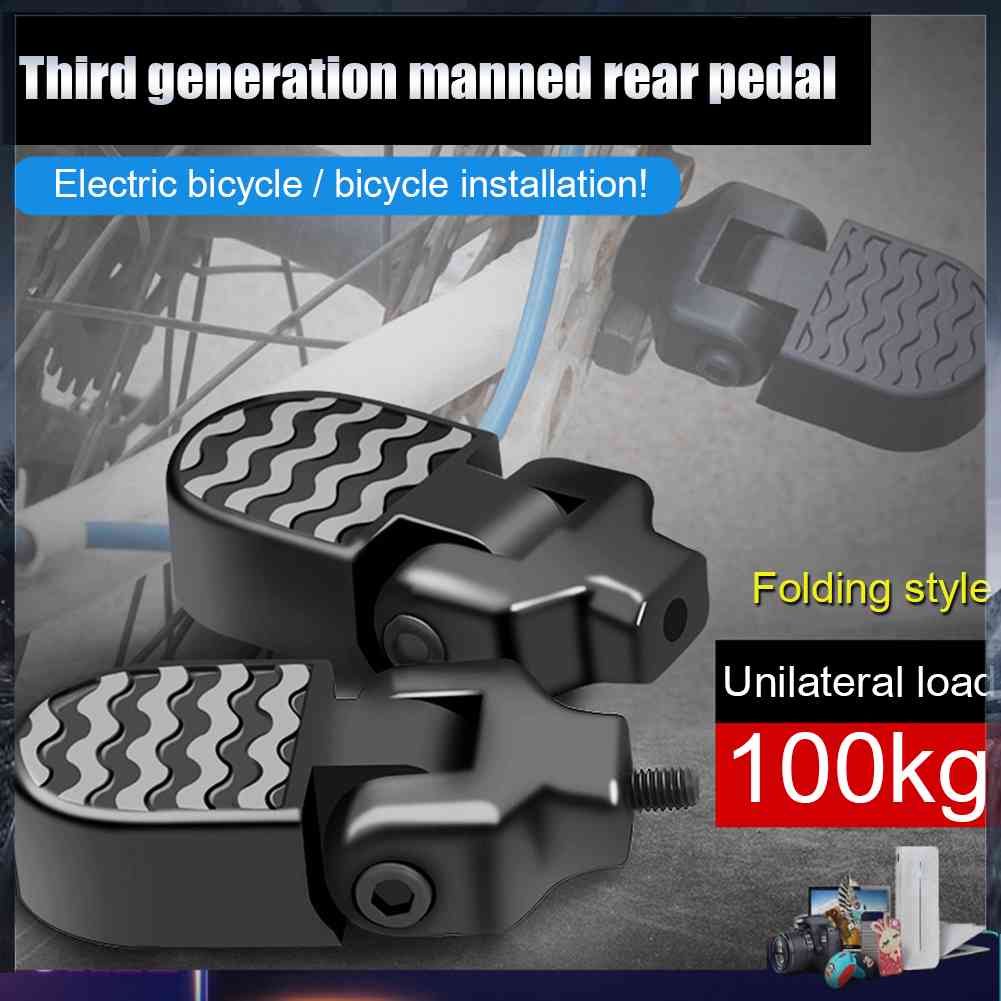 Bàn Đạp Để Chân Phía Sau Cho Xe Đạp Leo Núi Màu Đen