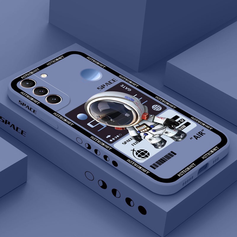 Ốp Điện Thoại Cảm Giác Thoải Mái In Hình Phi Hành Gia Cho Samsung Galaxy S21 S20 FE Ultra Plus