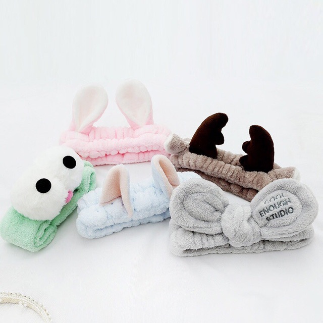 Băng đô bờm tóc dễ thương rửa mặt trang điểm tẩy trang phụ kiện tóc hàng loại 1