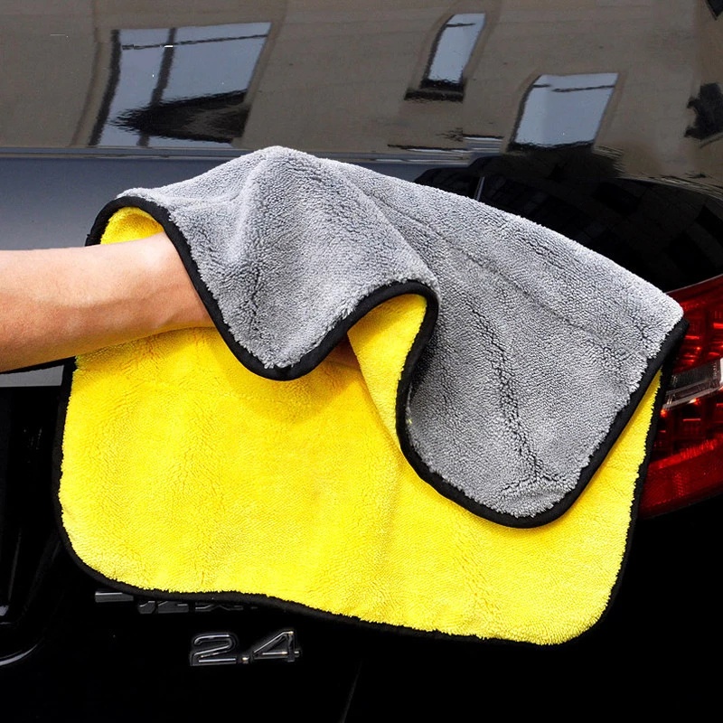 Khăn Vải flannel San Hô Dày Hai Mặt Dày Dặn Thấm Hút Nước Mạnh Không Xơ Vải