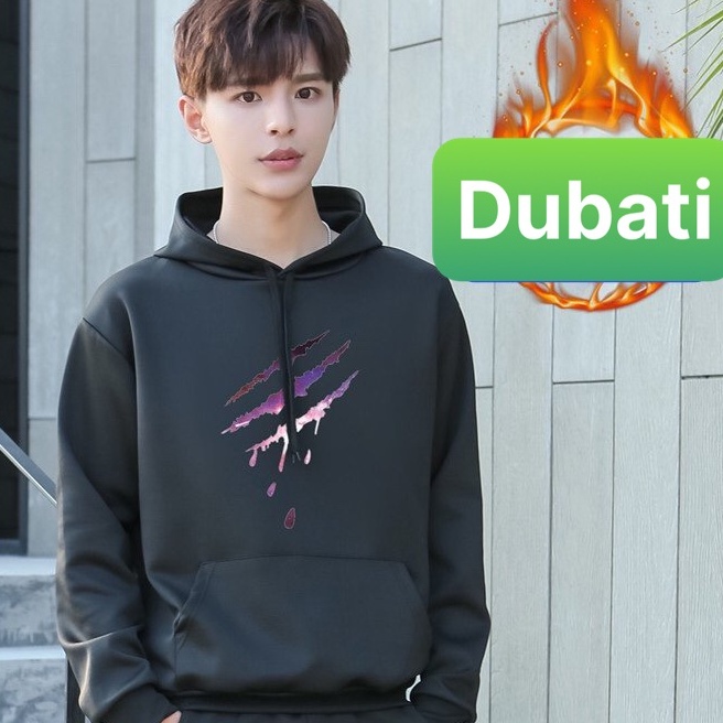 ÁO KHOÁC HOODIE NỈ CÀO CHẤT VẢI MỊN FROM RỘNG PHONG CÁCH HÀN QUỐC- DUBATI FASHION