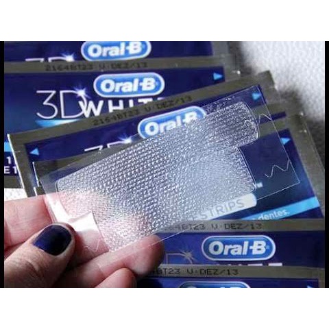 Miếng Dán Trắng Răng Oral B 3D White Luxe Advance Seal Whitening Treatment Úc
