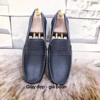 Giầy lười nam da bò dáng basic