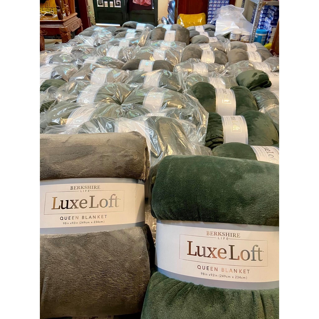 [ Bill Mỹ] Chăn Mền lông cừu LuxeLoft chính hãng size lớn