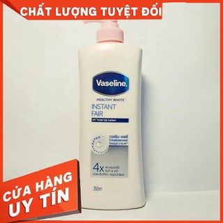 Sữa dưỡng thể trắng da 4x Vaseline Instant Fair - 350ML