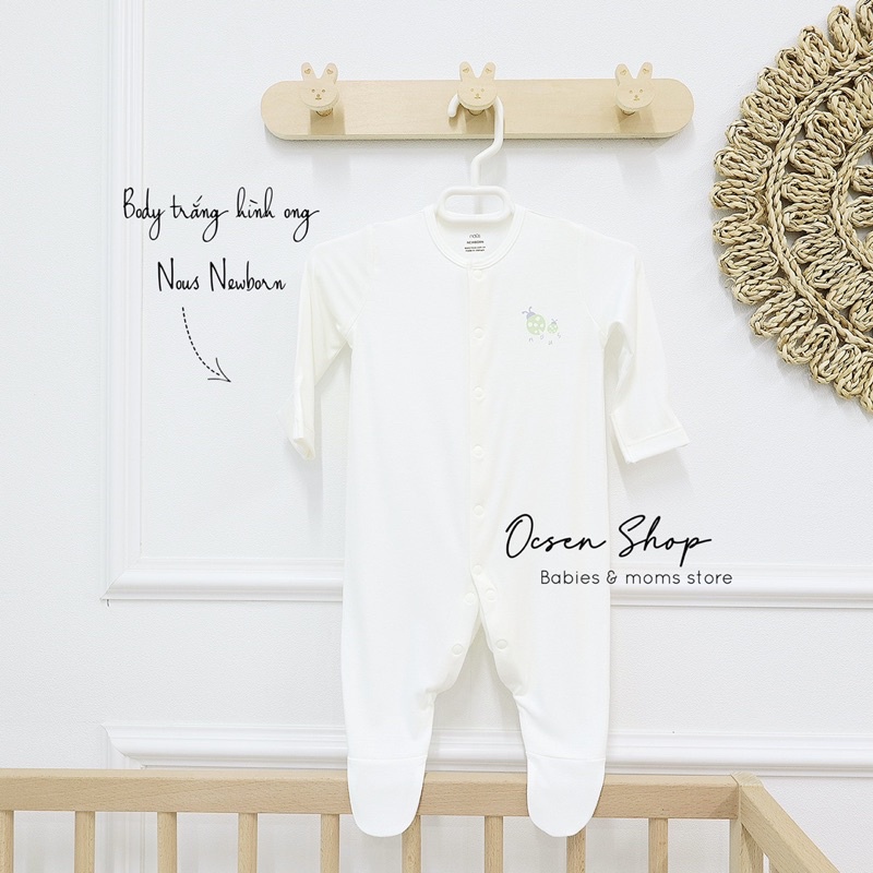 [Nhiều màu] Bộ Body Nous Petit liền thân, liền tất dành cho bé sơ sinh