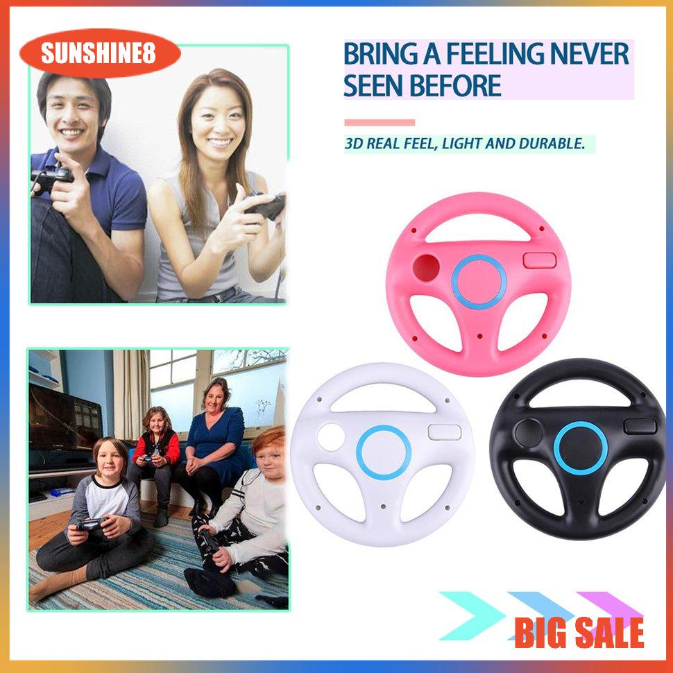【SUN】Game Racing Steering Wheel for Nintend Wii Mario Kart Remote Controller
