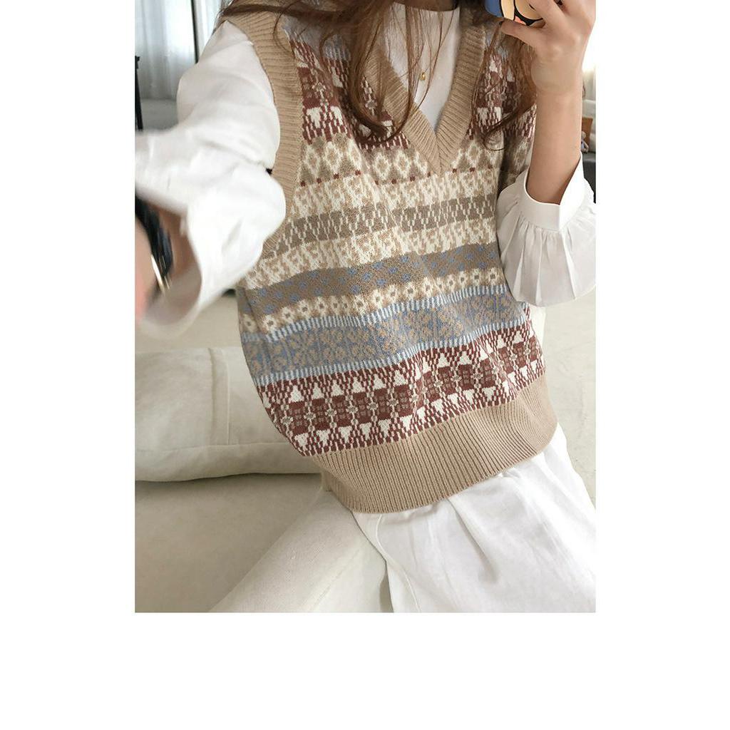 Áo sweater sát nách dáng ngắn rộng thời trang cho nữ