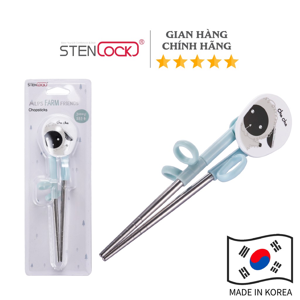 Đũa tập ăn xỏ ngón cho bé Stenlock Hàn Quốc