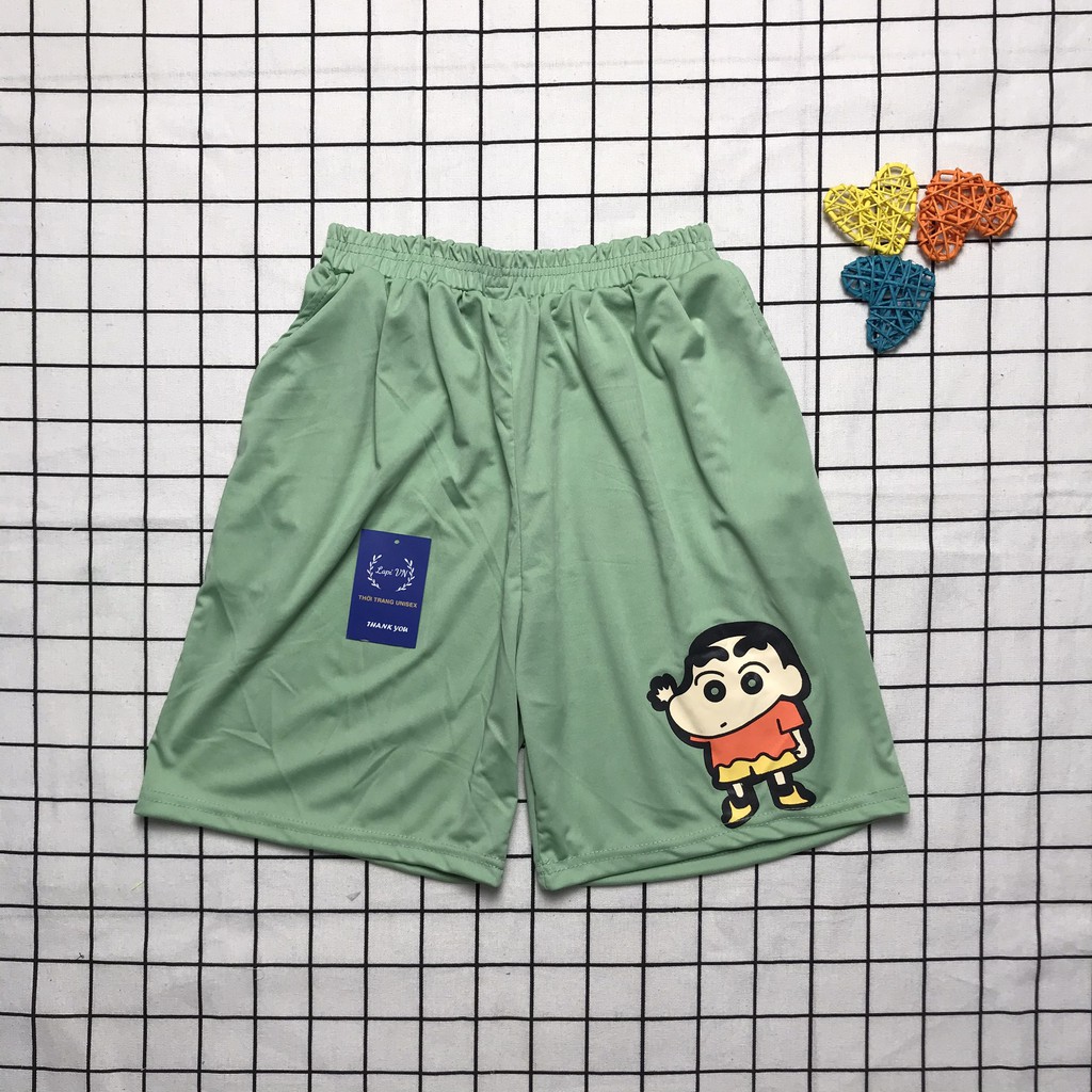 Quần Short Lưng Thun Mặc Nhà Mẫu Hoạt Hình Unisex -Lapi VN ,FREESIZE đến 70kg, Chất Thun Thoáng Mát | BigBuy360 - bigbuy360.vn