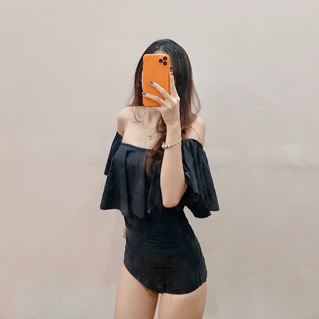 Bikini 1 mảnh trễ vai (ảnh thật)