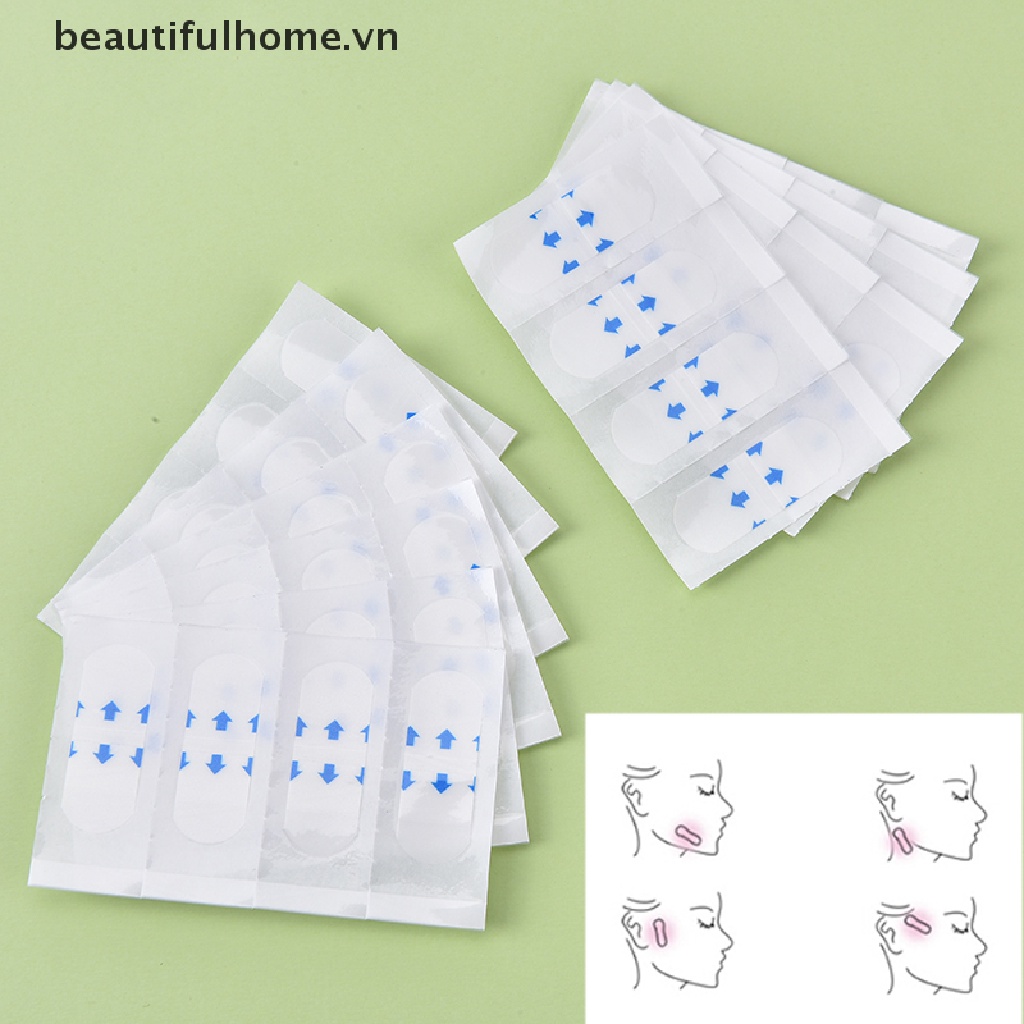 [Hàng mới về] 40 Miếng băng keo nâng cơ mặt tạo hình chữ V vô hình không dễ lộ