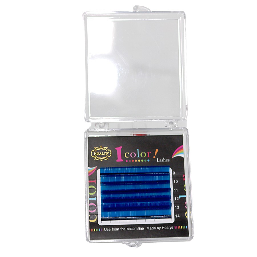 Lông Mi Volume Màu Hoalys EC-007 - Mi cao cấp màu sắc chân thực, độ cong C, dày 0.07, dài mix mm, gồm 17 màu