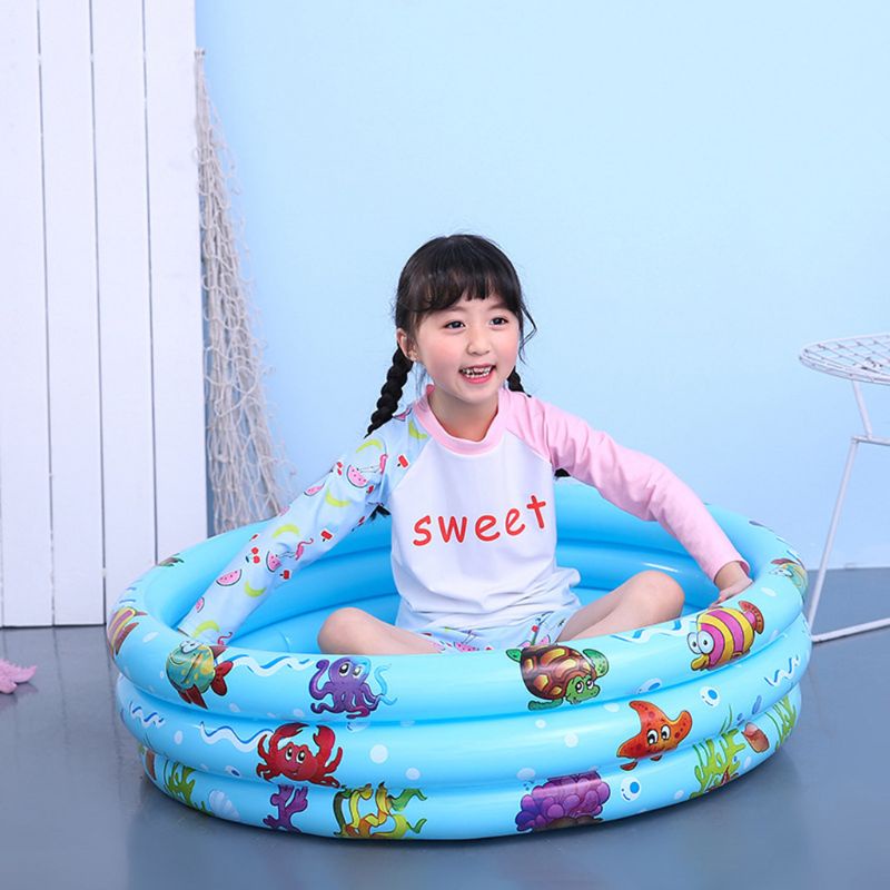 Bể bơi Bơm Hơi Hình Tròn An Toàn Tiện Dụng Cho Bé Sơ Sinh