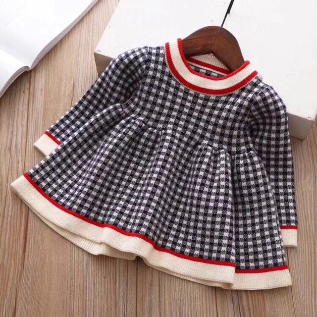 Váy len karo ( giá sỉ 1ri)