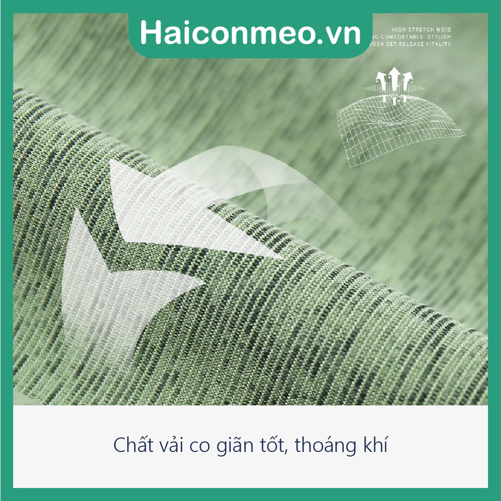 Áo thun thể thao nữ tập gym yoga co giãn thoáng khí