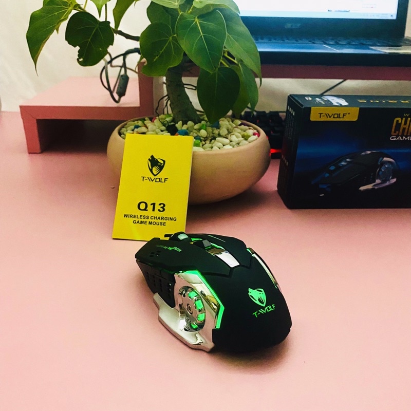 Chuột  máy tính Gaming không dây T-WOLF Q13 siêu nhạy chuyên chơi game