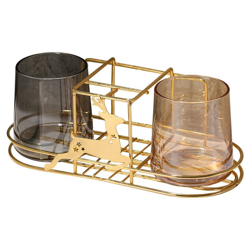 kệ lò vi sóngđời Giá đỡ cốc đựng bàn chải đánh răng đơn giản | BigBuy360 - bigbuy360.vn